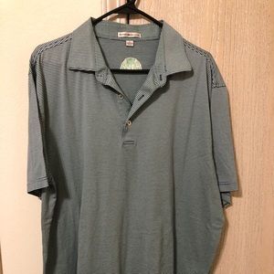 Striped Peter Millar Cotton Golf Polo